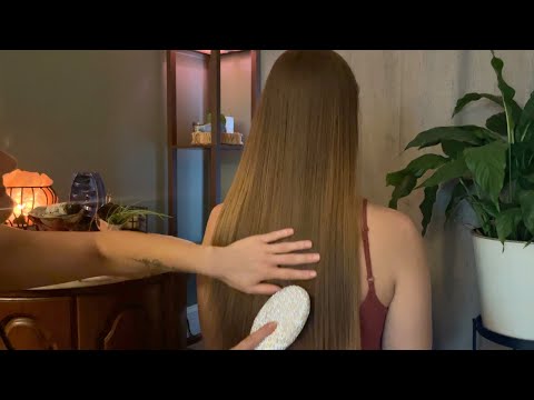 ASMR Tingles & Relaxation ✨ Hair Play, Brushing, Back Scratching (No Talking, Real Person ASMR)