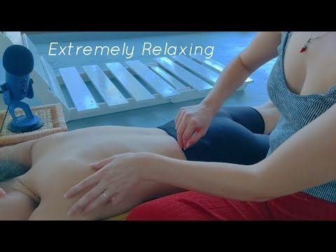 ASMR Full body scratching and tracing for relaxation - NO TALKING