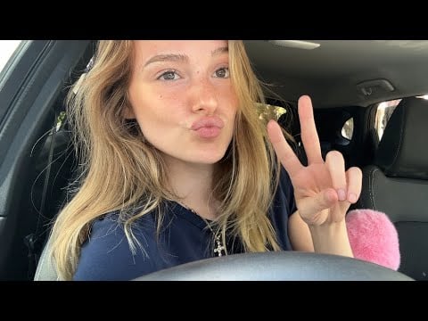 ASMR DANS MA VOITURE🏎️☁️ (asmr in car - MaevASSR) (nouvelle voiture)