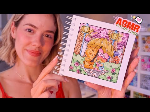 ASMR Colorindo BogikiColoring 🌙🎨 Sons satisfatórios e Voz Suave