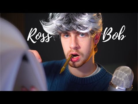 ASMR ROSS BOB Paints You! | He is crazy 😶😴