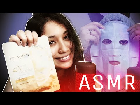 ASMR | Applying A Sheet Mask | Hand Movement, Whispering | THE VJ ASMR