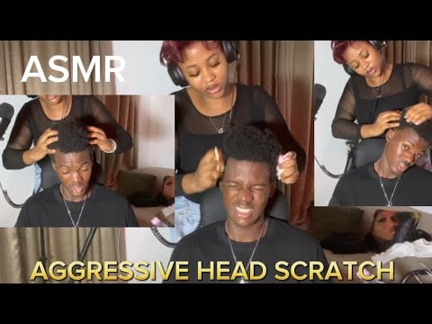 ASMR💫AGGRESSIVE HEAD SCRATCH 