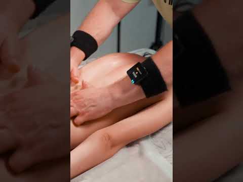 Intense chiropractic adjustment and back massage for Olga #chiropractic