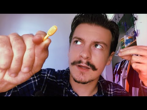 [ASMR] Visual ASMR Triggers with Miniature Objects | Face Attention, Camera Poking, Etc.