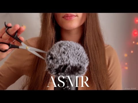 Fluffy Mic Brushing & Relaxing Hair Trim Sounds | No Talking ASMR