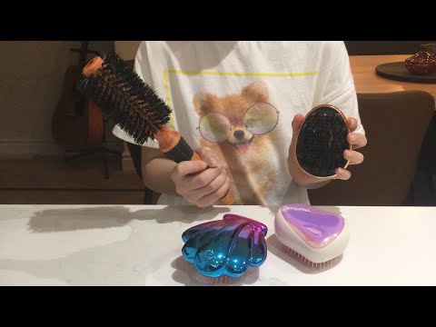 ASMR getting you ready for bed | hair brushing | tapping | screen tapping