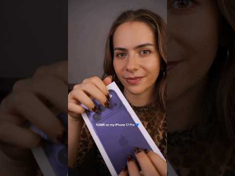ASMR on my iPhone 17 Pro 💙#asmr #iphone17pro #tapping #apple