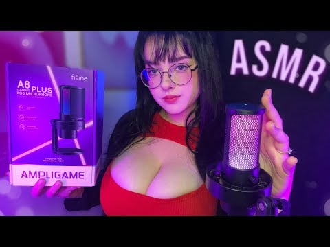 O ASMR mais delicioso com o MIC FIFINE AMPLIGAME A8 PLUS 🎙️🩷 