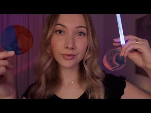 ASMR Follow My Instructions | Colored Lenses, Light Triggers, Focus Tests 🩵