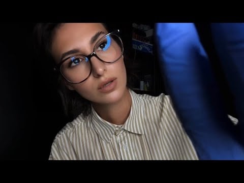 АСМР ДЕРМАТОЛОГ ОСМОТРИТ ВАШУ КОЖУ ЛИЦА / тихий голос / прикосновения 