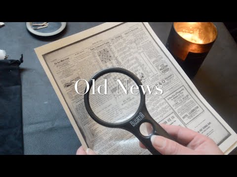 Asmr - Reading Old News - The Death of Harry Houdini (and other things)