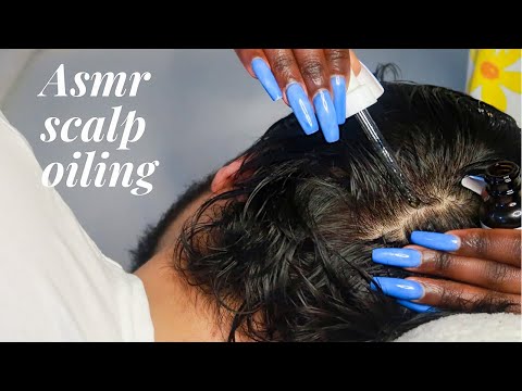 ASMR Scalp Oiling ~ Relaxing Head Massage 💆🏼‍♂️