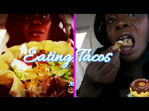 ASMR EATING TACOS (Whispers) Yummy