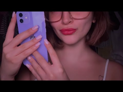 ASMR Fast Tapping On My Phone & Glasses (lofi)🍒
