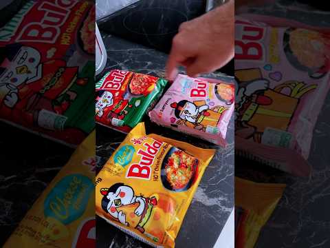 ASMR Nouilles Buldak Cheese 🍜 ( préparation )