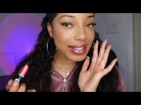 ASMR Lipstick application w/mouth sounds (Tacky colours)