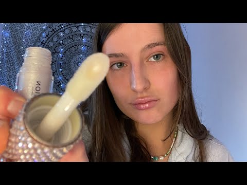 *ASMR* Best friend applies lipgloss RP (super up close)💋💄