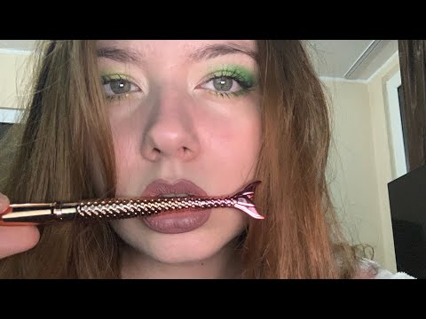 ASMR | 🧜🏻‍♀️Mermaid Pen Noms Mouth Sounds