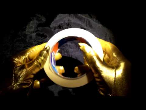Golden Gloves💛 with Sticky➰Tape  [[ASMR]]
