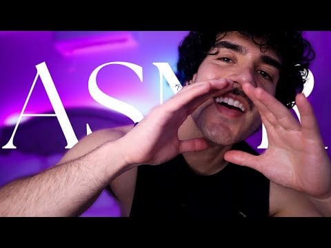 ASMR Close up mouth (male breathing sounds) w/ hard candy