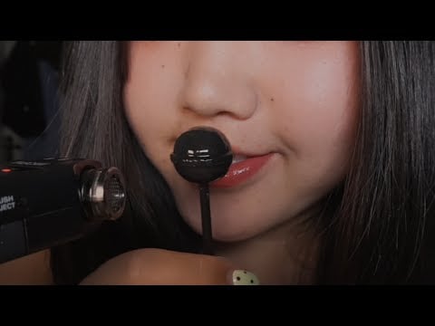 ASMR Quiet Life Update Whispers｜Eating Lollipop + Mic Brushing🙋🏻‍♀️😴