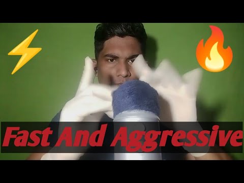 ASMR  Fast And Aggressive Hand Sounds And Hand Movements