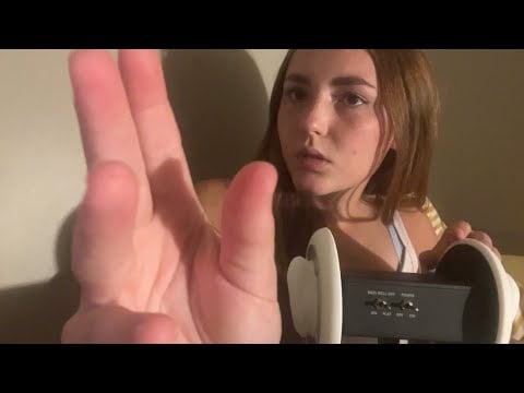 Slow and gentle Ear Massage w/ 3DIO ~ minimal whispers, lotion & mouthsounds ASMR