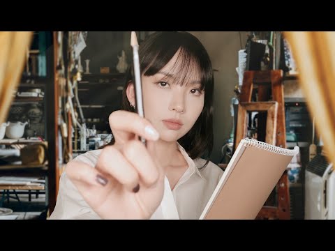 ASMR | Sketching You Roleplay ASMR (Without Music)