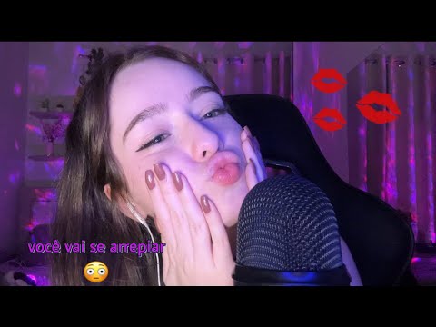 ASMR TE DANDO BEIJINHOS ATÉ VOCÊ DORMIR! + SONS DE BOCA