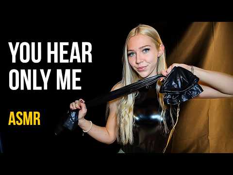 [4K USA ASMR] BLACK LATEX TRY-ON: LONG GLOSSY GLOVES & SHINY LEGGINGS REVIEW | UNBOXING & WHISPERED
