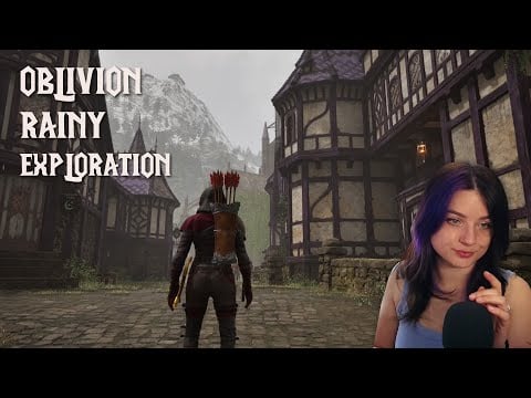 ASMR ~ Calm Walk Through Cheynadil on a Rainy Day in Oblivion 🌧️