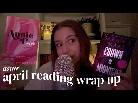 asmr | the books i read in april (+ book triggers)
