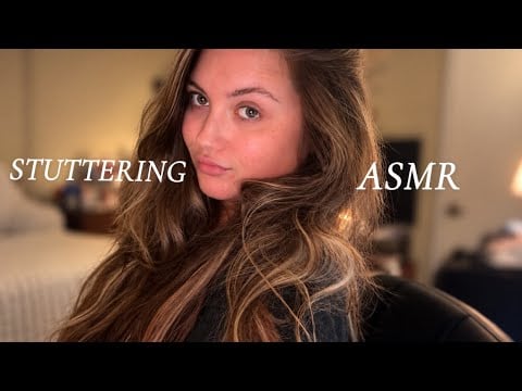 ASMR Stuttering, trying inhaled whispering, mouth sounds, word rep, hand movements + more *intense*