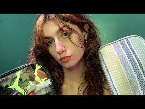 asmr- lofi makeup bag rummaging (soft spoken)