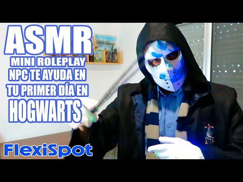 ASMR MINI ROLEPLAY | NPC TE AYUDA EN TU PRIMER DÍA EN HOGWARTS #flexispot