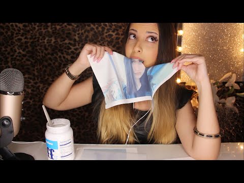 SİZLERİ YEDİM ! 😋 Yenilebilir Kağıttaki Fotoğraf ve Yorumlarınız | TÜRKÇE ASMR MUKBANG