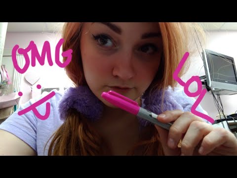 ASMR SLEEPOVER: drawing on your face while you sleep 🃏