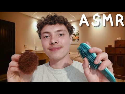 ASMR FR: Roleplay🧼Je prends soin de toi🧼(peigne, crème,...)