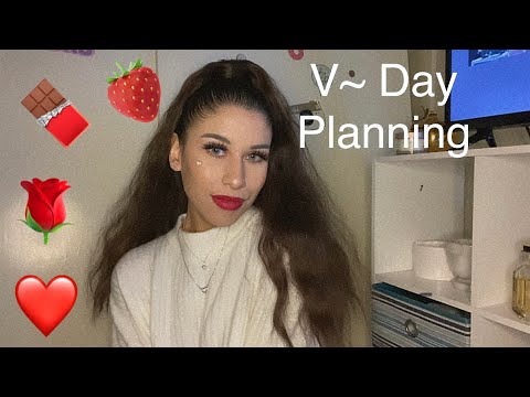 ASMR Valentine’s Day Planning your perfect Night 🍓🌹❤️ soft spoken , typing