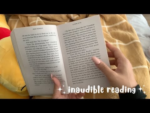 ASMR | cozy morning inaudible fast whisper reading, tingly whistling S-sounds