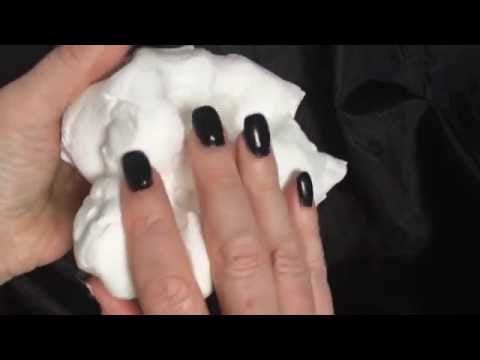 👼CLAY to MASK ｡*ﾟ ANGEL CLAY★ BLACK NAILS★TAPPING🐾 GIBBERISH WHISPER [[ASMR]]