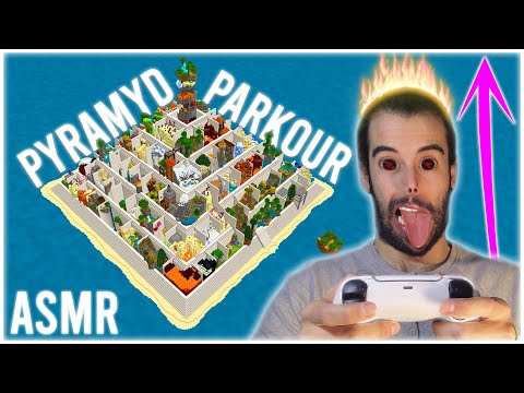 ASMR FAST MOUTH SOUNDS MINECRAFT PARKOUR PYRAMID SPEEDRUN - ASMR EN ESPAÑOL