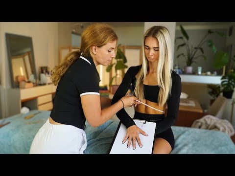 Recreating MY FIRST Experience of ASMR from Childhood - BACK tracing, measuring, palms outlining