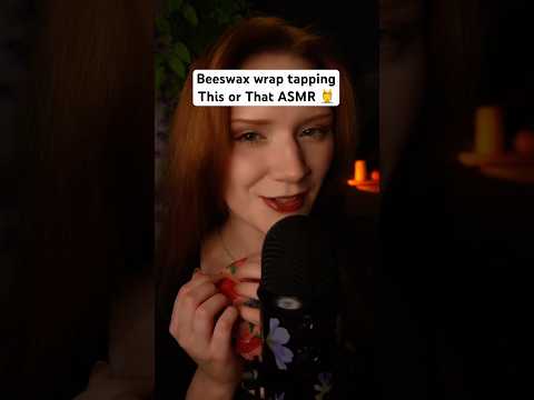 Beeswax wrap Tapping ASMR 🥱🥰