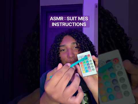 ASMR SUIT MES INSTRUCTIONS #relax #asmr #percer #tingles #instructions #fyp