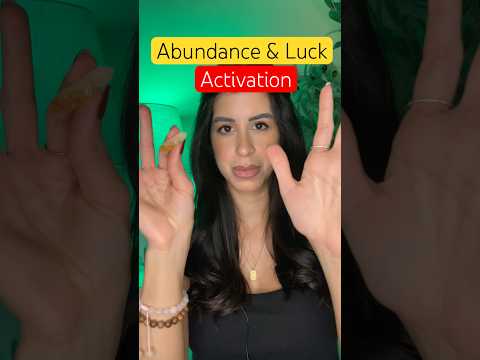 Abundance and Luck Activation #shorts #reiki #asmr