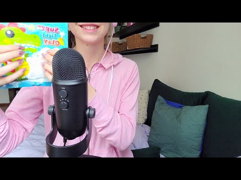 clay slime & whisper ramble asmr | sticky sounds to help you fall asleep 😴