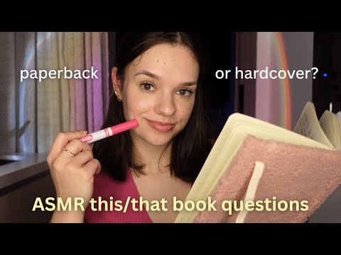 ASMR asking you book related this or that questions 🌸💫 (writing sounds & close whispers)
