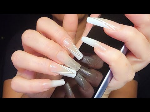 ASMR Aggressive Phone/Screen Tapping | No Talking | Long Nails